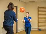 Sporten onder begeleiding.