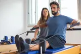 Sporten onder begeleiding.